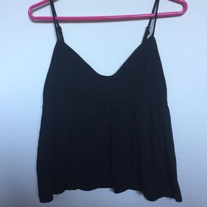 NEVER WORN Brandy Melville Black Crop Top